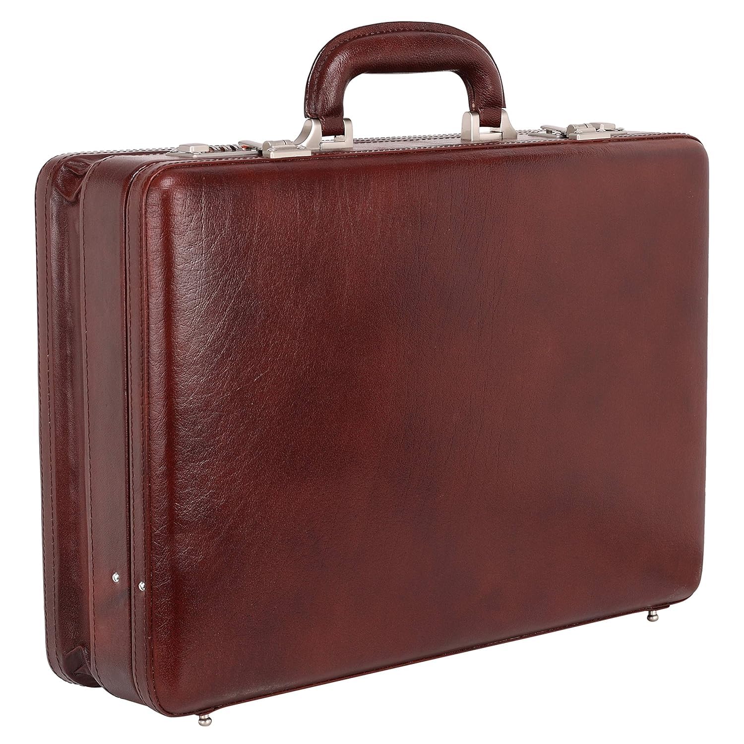 Da leather villa LV Full Grain Natural Leather Briefcase For Men 18 Inch | Briefcase With Lock | Expandable Briefcase | Size 18x12x5 Inch | Laptop Compartment (CROCO Brown) (B0CM9RXBWN) Amazon Price History, Amazon Price Tracker