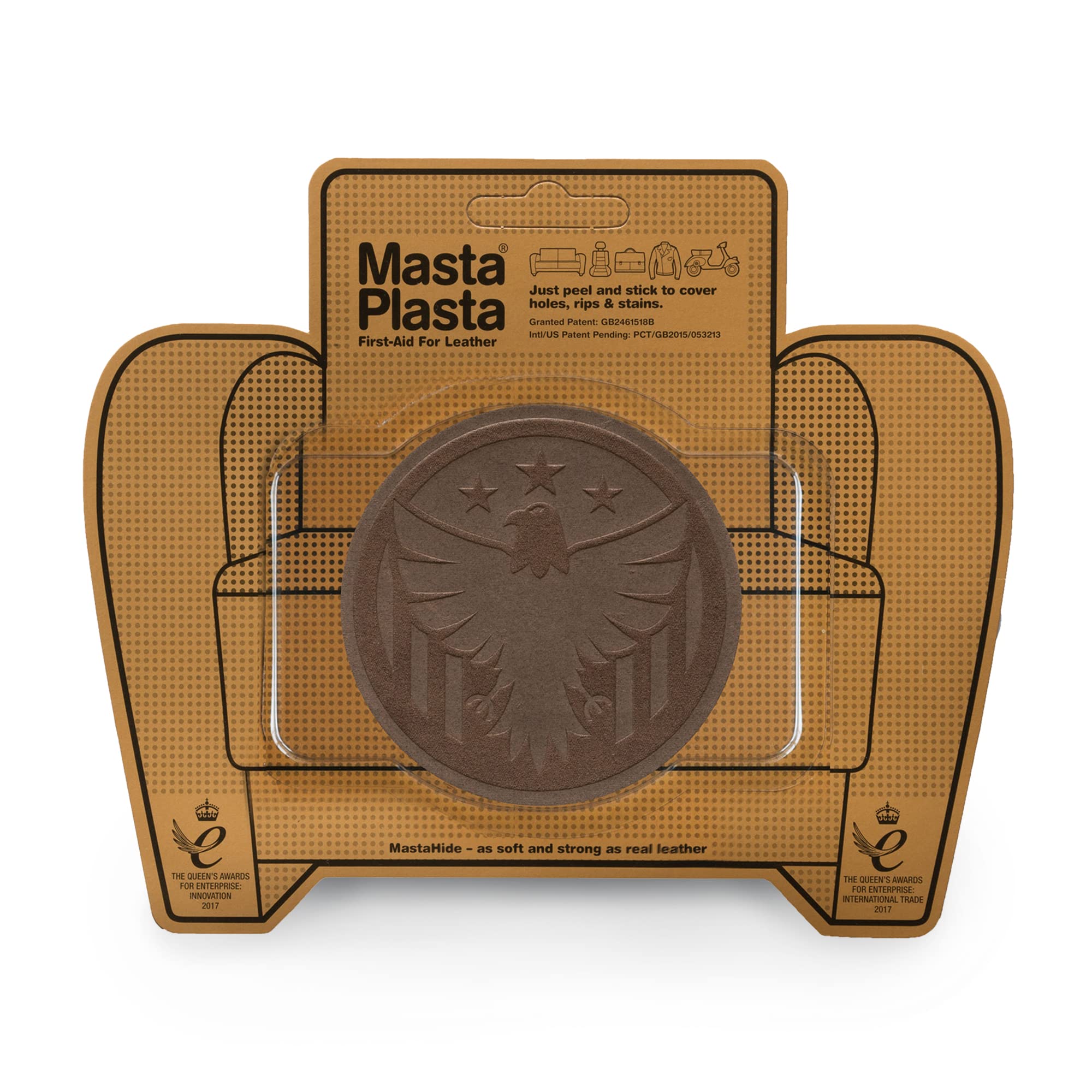 MastaPlasta - Toppa AUTOADESIVA per la riparazioni di pelle BLU MARINO. PREMIUM. Segli: dimensioni/design. Pronto soccorso per divani, sedili auto, borse, giacche