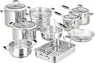 Scanpan 26039 Coppernox 9 Piece Cookware Set - Brushed/Copper