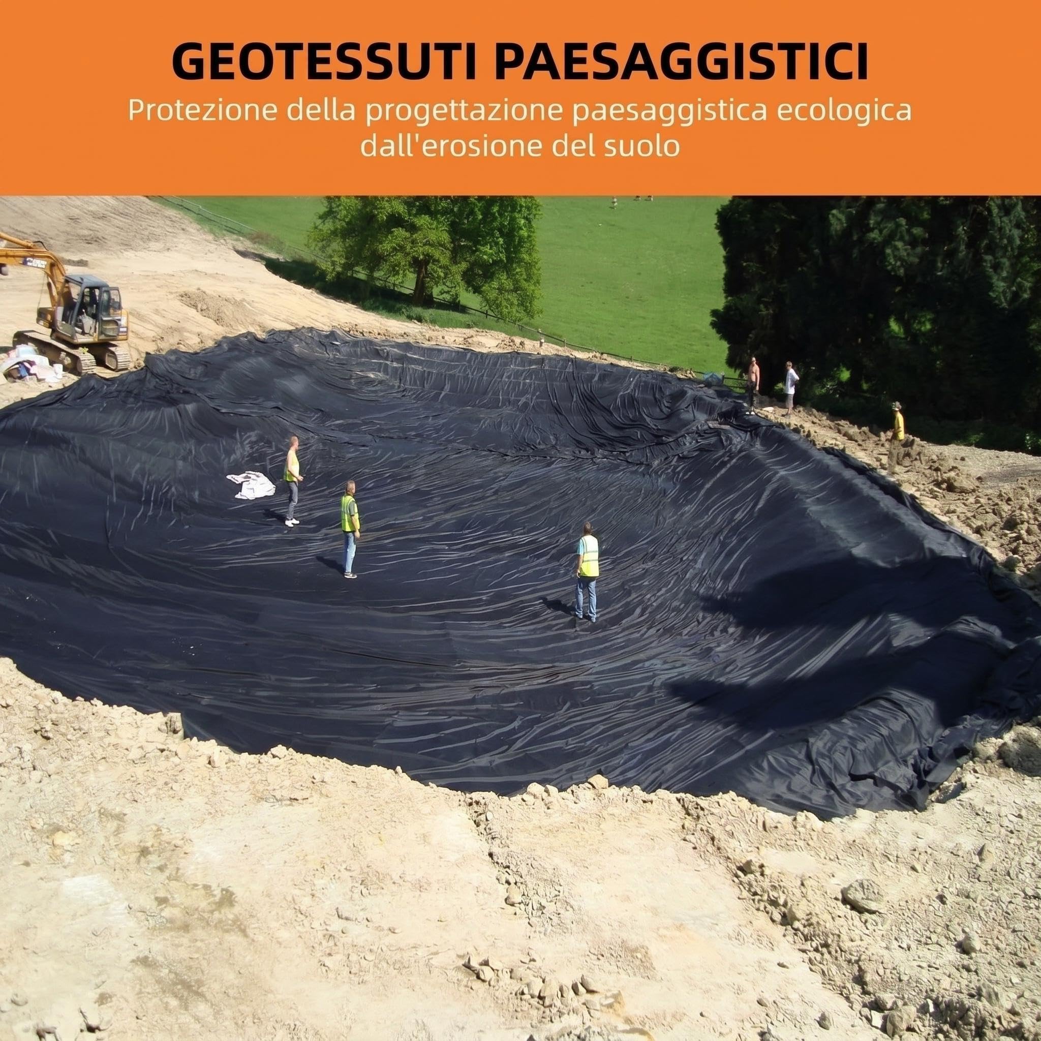 Garvee Profesjonalna plandeka do mulczowania, ciężka tkanina geowłóknina, wysoka przepuszczalność i drenaż, anty-UV, bariera przeciw chwastom do ogrodu warzywnego, ogrodu i podjazdów z żwiru (1,83 x