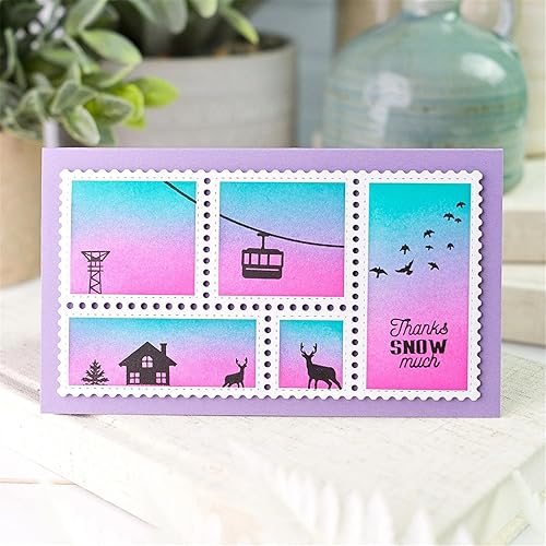 Miniatura 200 de Troqueles para álbumes de recortes para hacer tarjetas, troqueles de corte de metal de Navidad, plantilla de perforación de papel para manualidades