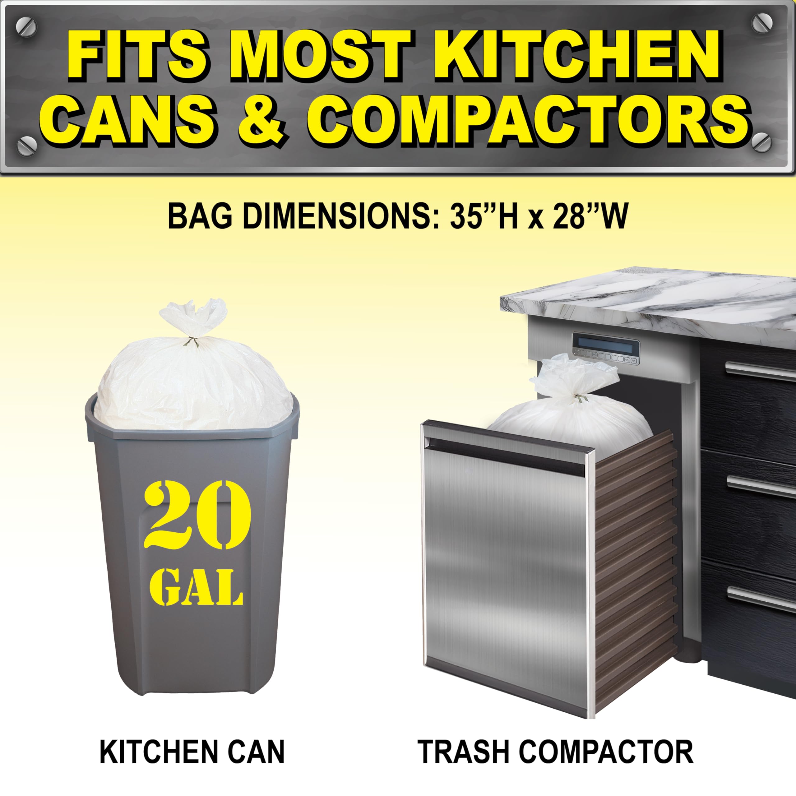 Amazon.com: Brute Super Tuff Heavy Duty 2.2 MIL Kitchen Compactor