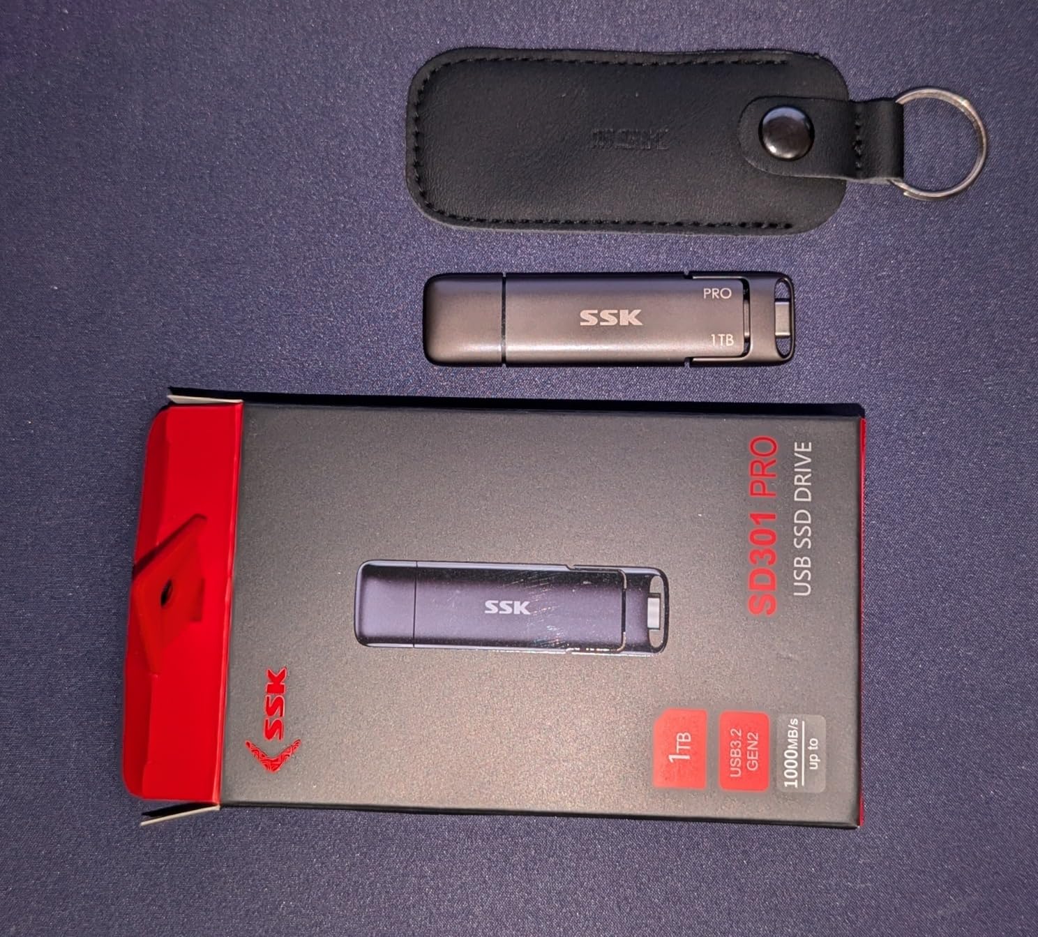 SSK SSD USB C Stick Up to 1000MB/s, Fast External SSD Hard Drive 1TB ...