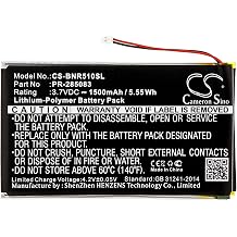 LIONX Battery Replacement for E-Book, E-Reader BNRV510 Nook Glowlight + Plus 2015 PR-285083 1500mAh / 5.55Wh 3.7v Lithium-Polymer Black