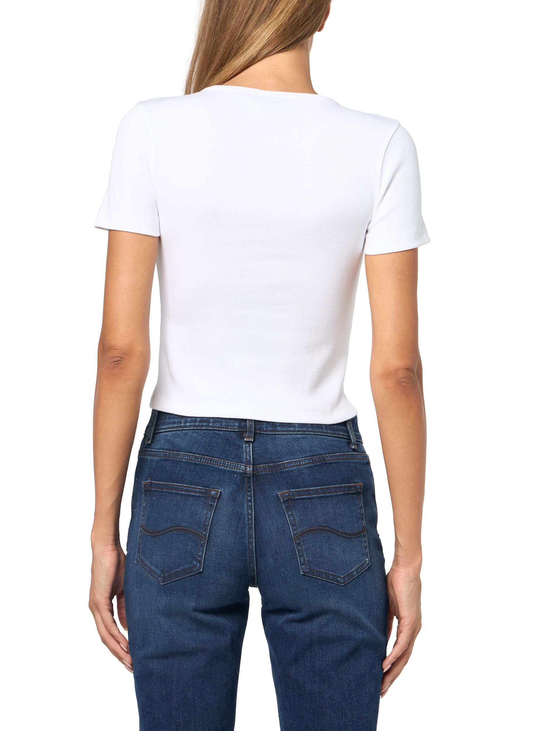 Hugo Damen Diheart Open Key Hole Slim Fit Shirt Diheart Slim Fit Hemd mit offenem Schlüsselloch (1er Pack)