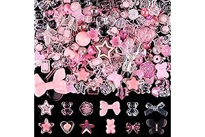 150-Piece Pastel Acrylic Flower Beads for Captivating Jewelry Creations