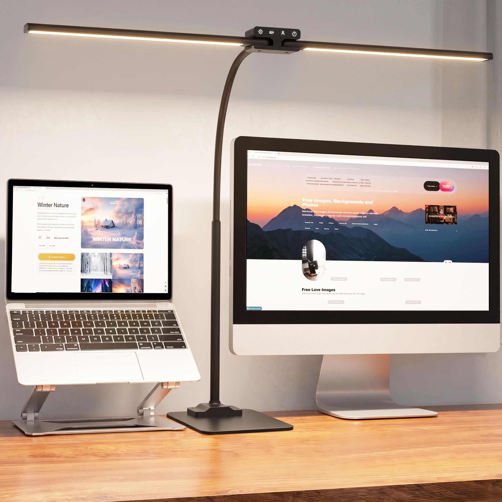 EppieBasic Lampada da scrivania a LED da 12 W, dimmerabile (grigio)