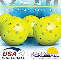 Vista 11 de Franklin Sports X-40 pelotas de Pickleball al aire libre - Bola oficial del Pickleball de EE. UU., APP Tour + US Open - Tamaño reglamentario