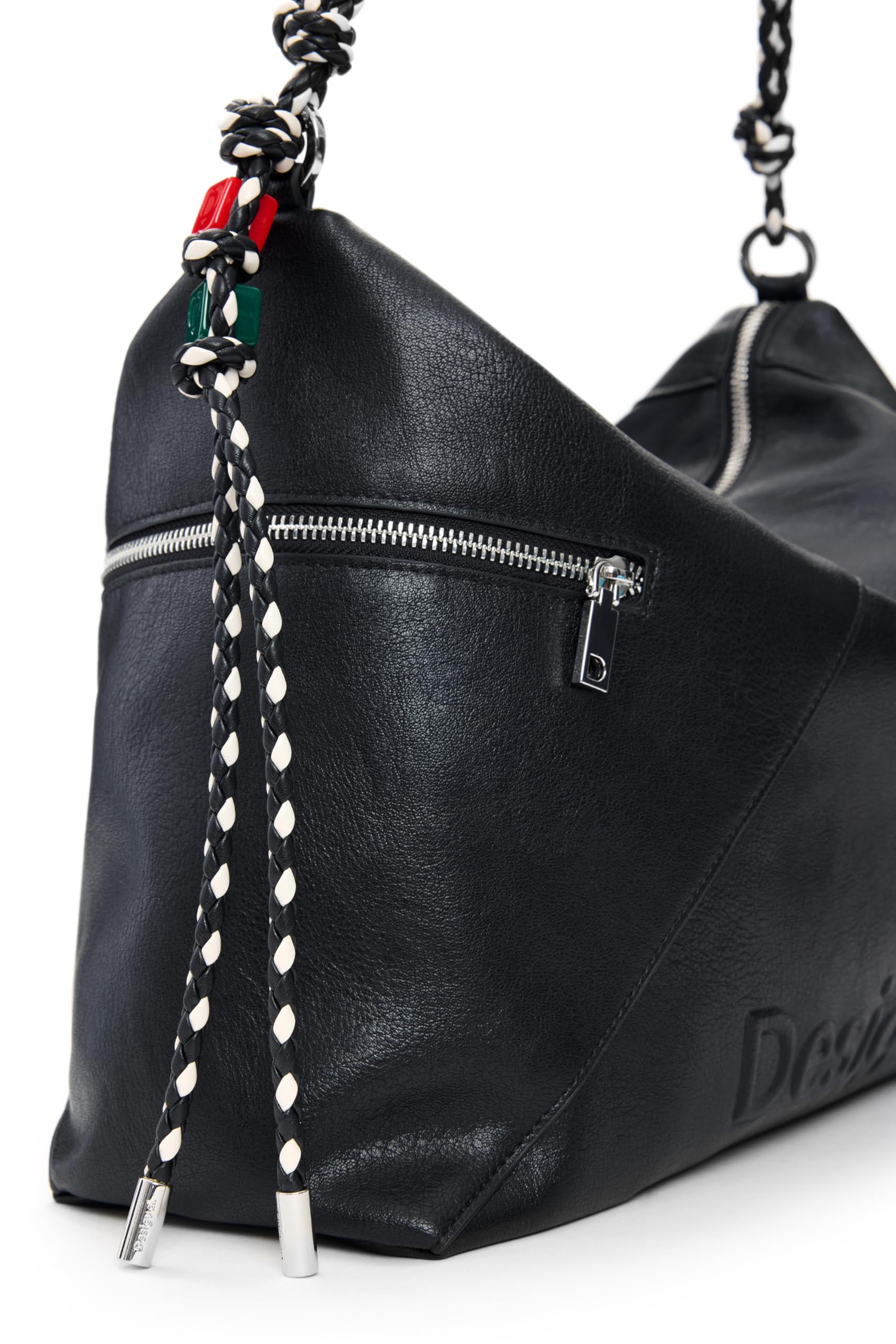 Desigual bolso de hombro bolso bandolera Half Logo Leiria 2.0 Shoulder Bag Black negro