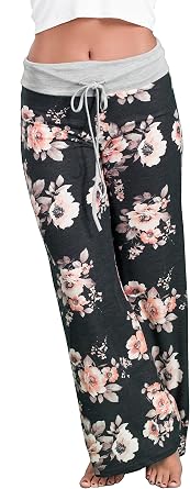 Inspire LAmour Womens USA Made Comfy Stretch Soft Wide Leg Casual Lounge Pants