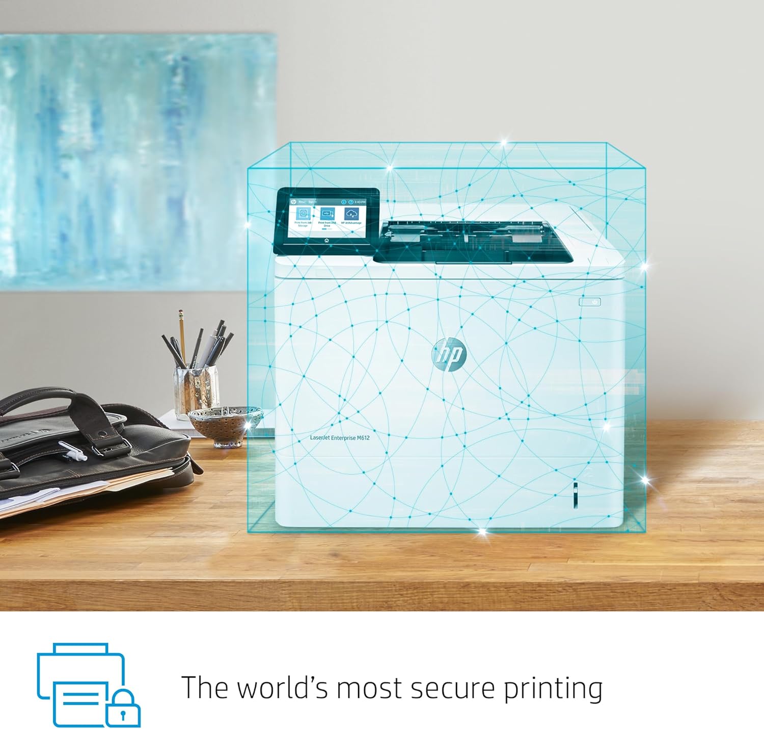 HP LaserJet Enterprise M612dn Monochrome Printer with Built-in Ethernet & 2-Sided Printing (7PS86A)