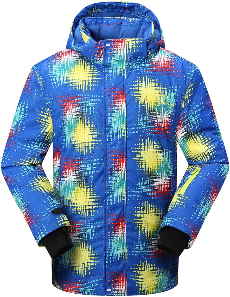PHIBEE Big Boys' Waterproof Breathable Outdoor Warm Snowboard Ski Jacket