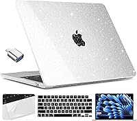 Vista 20 de TWOLSKOO Compatible con funda para MacBook Air M4 de 15 pulgadas versión 2025-2023 M4 A3241 M3 A3114 M2 A2941, carcasa rígida de plástico