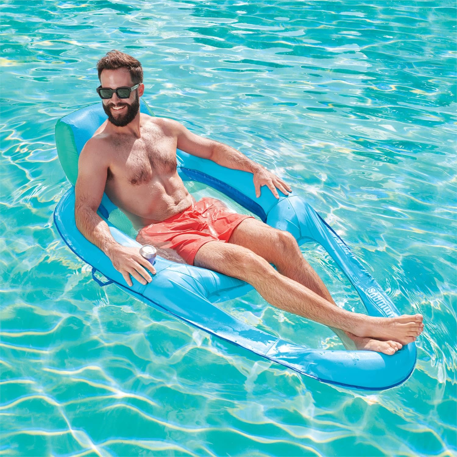 Inflatable Pool Swimways Spring Float Premium Recliner Pool