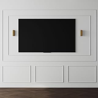 Pangda DIY Peel and Stick Wall Moulding Kit Flat Wall Molding Kit Pre Ma...