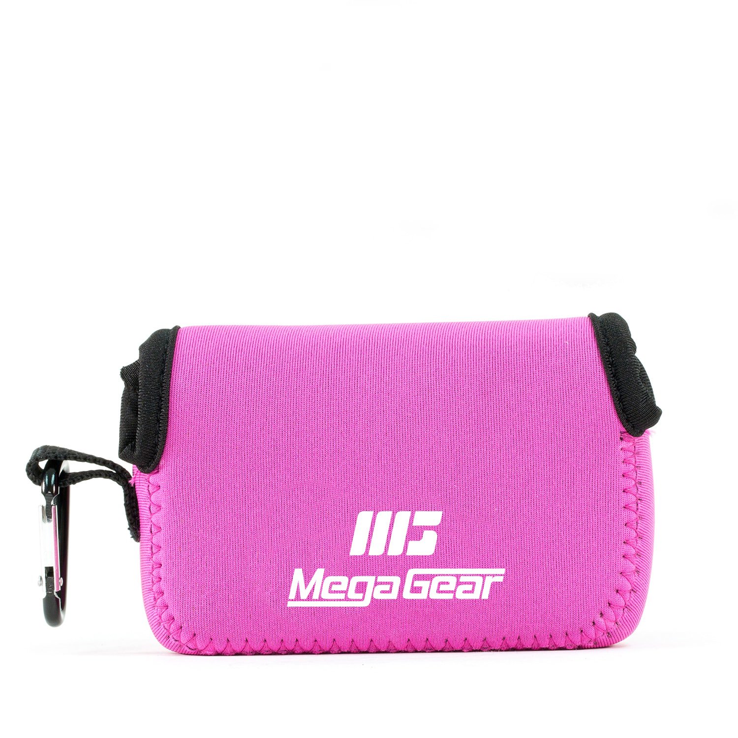 MegaGear Canon Powershot Sx730 Hs, Sx720 Hs, Sx710 Hs, G16, G15 Ultra Light Neoprene Camera Case, With Carabiner - Hot Pink - MG1248, PU Leather