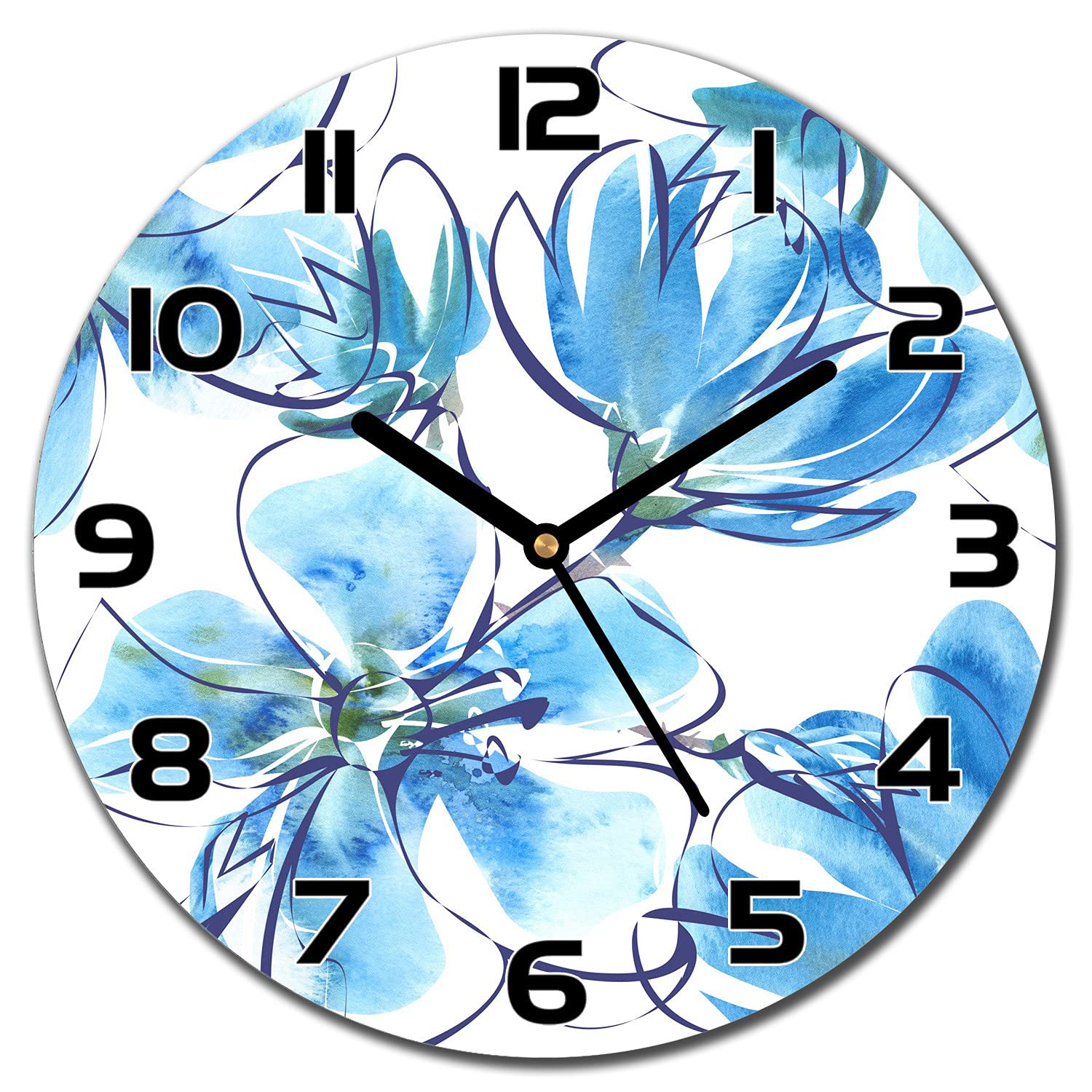 Horloge en verre de sécurité Coloray 30 cm au design moderne pour un mur chic