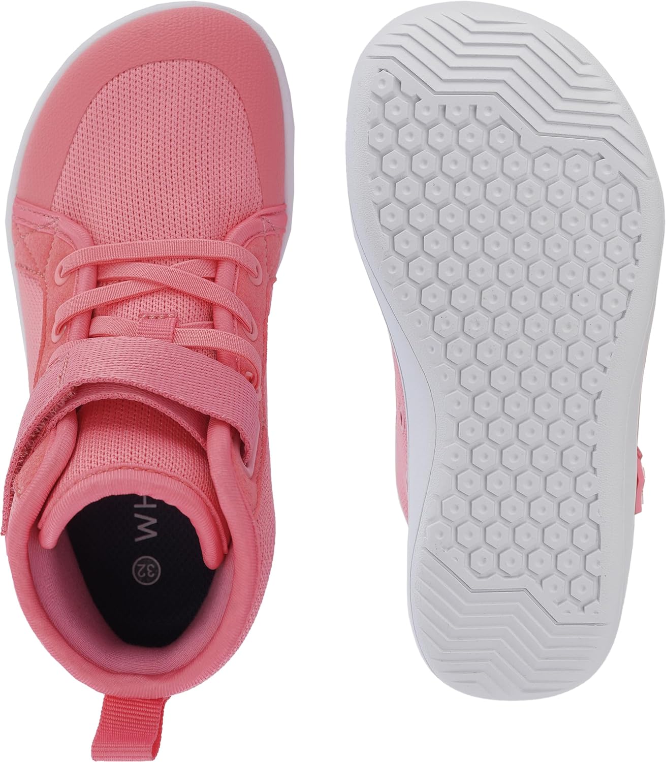 WHITIN Kids/Toddler Wide Barefoot Shoes | Girls/Boys Classic High Top Sneakers | Wide Foot Freedom | Natural Growth - Image 5
