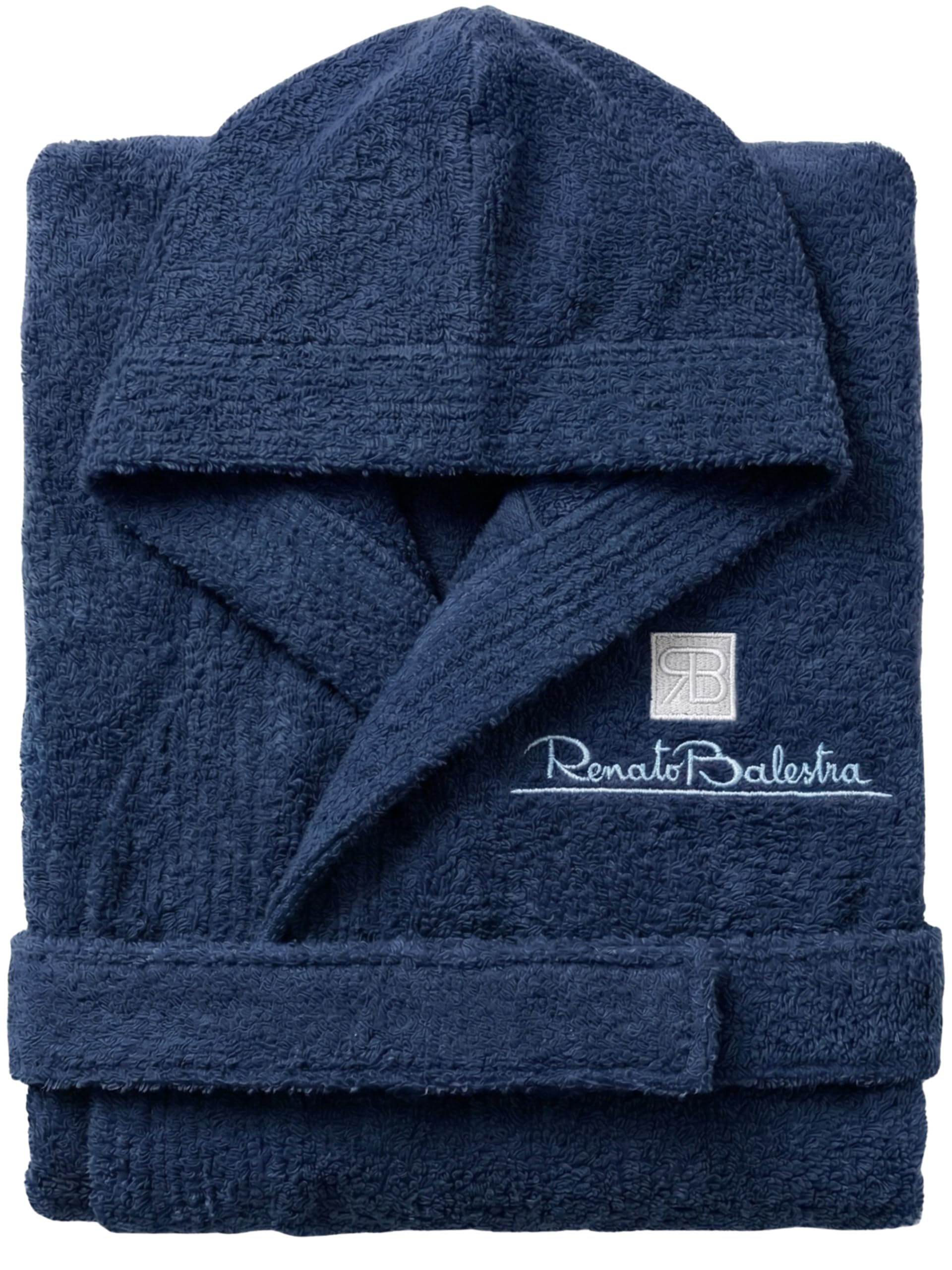 o-day Renato Balestra Accappatoio Uomo Spugna con Cappuccio Tasche e Cintura Morbido Accappatoio Donna Spugna in Cotone M-XXL