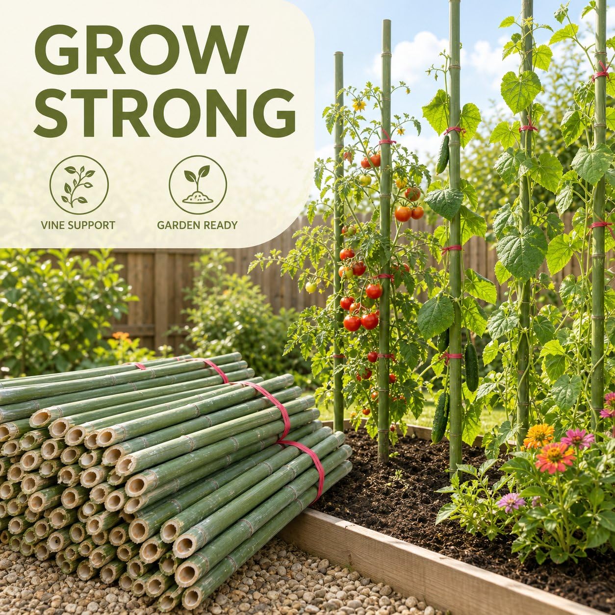 Tutores para Plantas Bambú, Cañas para RAS 200cm, Estacas para Resistentes, Varillas para s, Verde (más de 2 Metros, la raíz Tiene Punta, contactar para envío SF), 50 Unidades