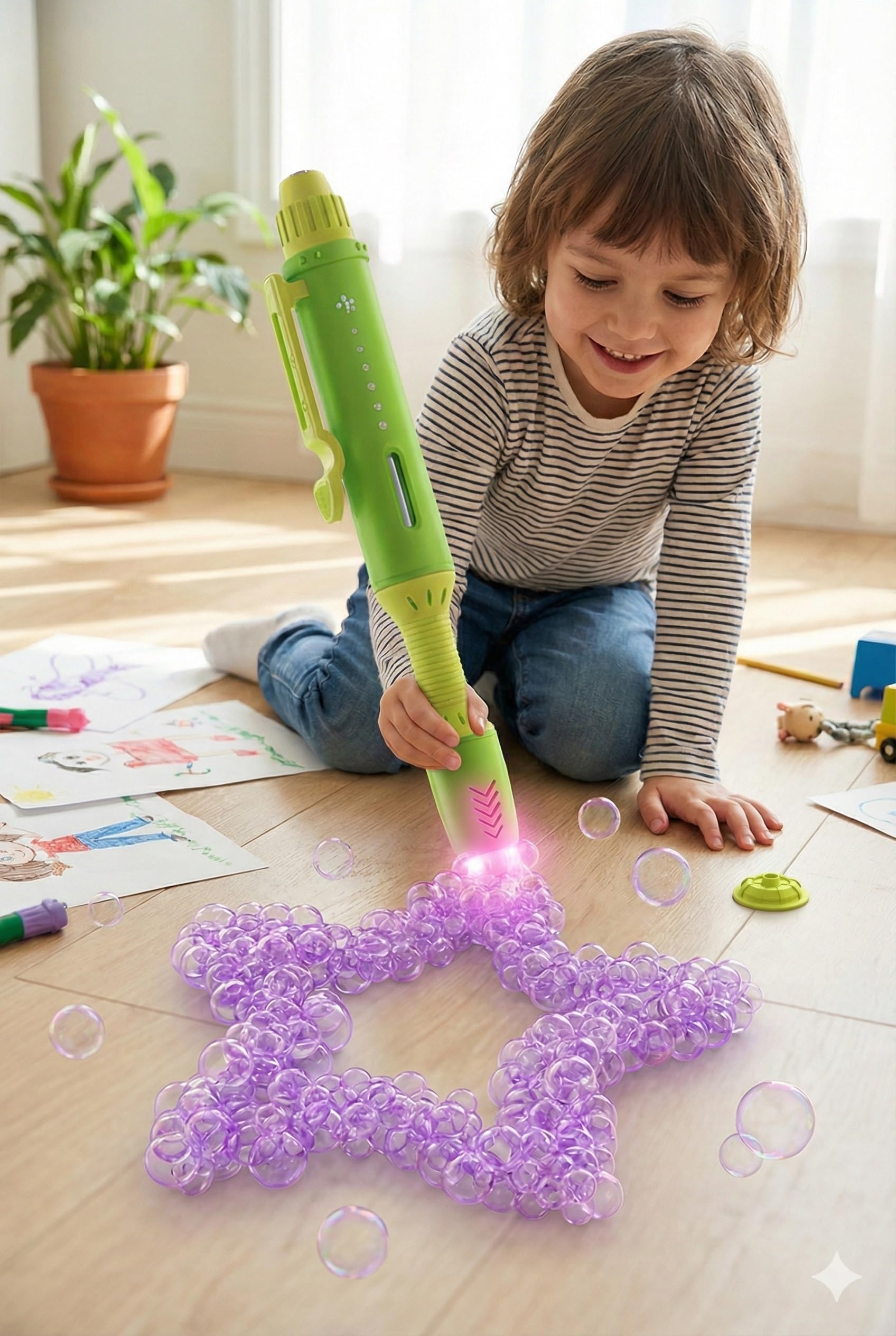 Amazon.com: Mindscope BubbleFX LED Light Up Bubble Sculptor Pen