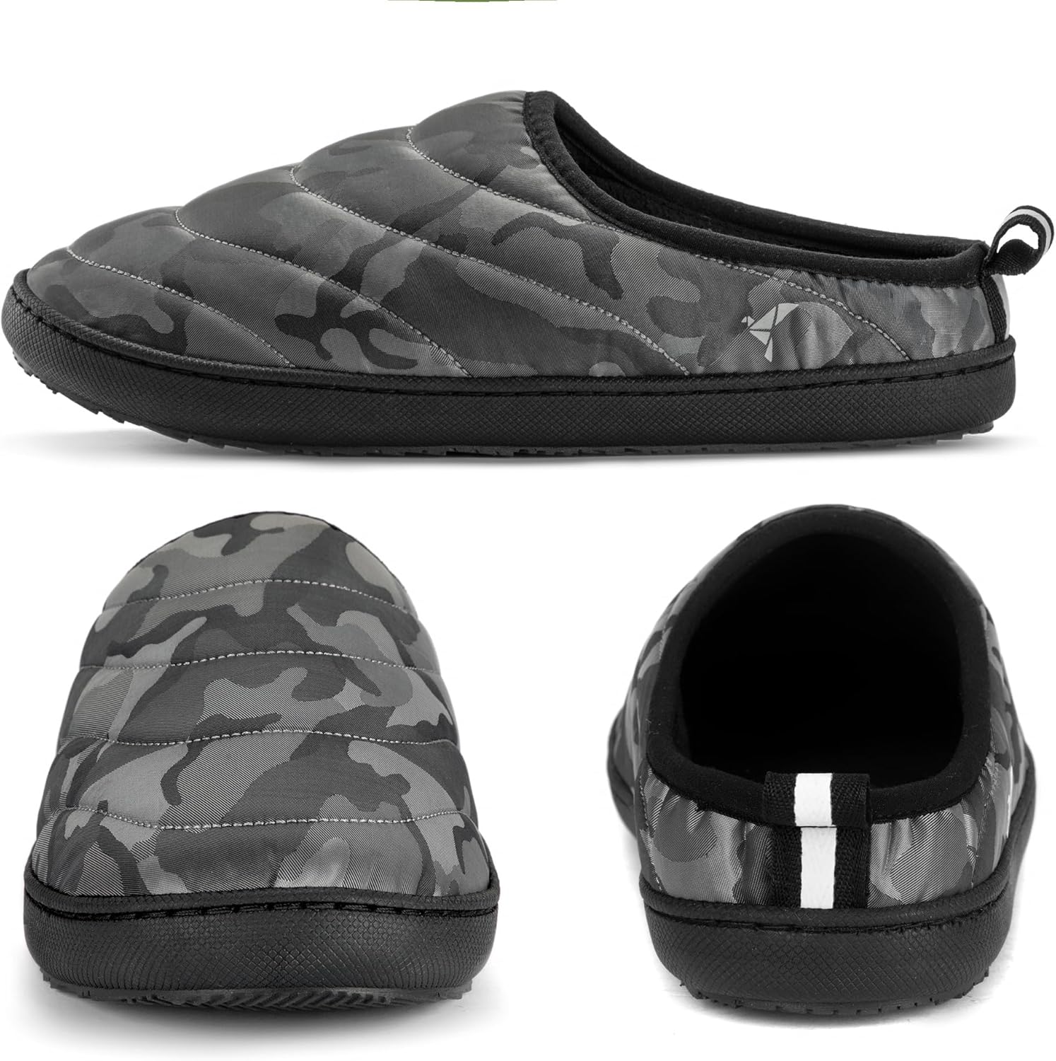 RockDove Men’s Trail-Therm Quilted Memory Foam Slippers for Camping and Indoor Outdoor Adventures with Anti-Slip Rubber Sole - Image 4