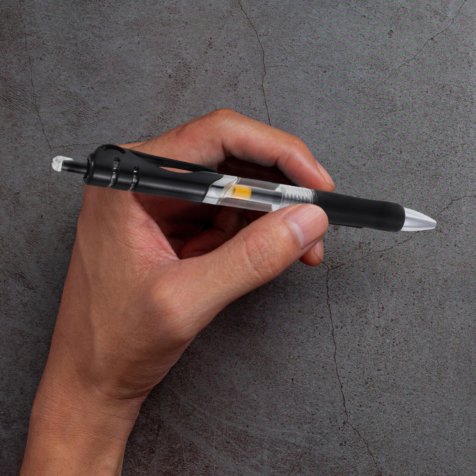 SHINEOFI 50 Piezas Bolígrafos de Gel Negro Unidades Paquete Tinta Rápida Secado para Exámenes y Oficina Bolígrafo Retráctil Cómodo para Estudiantes y Profesores