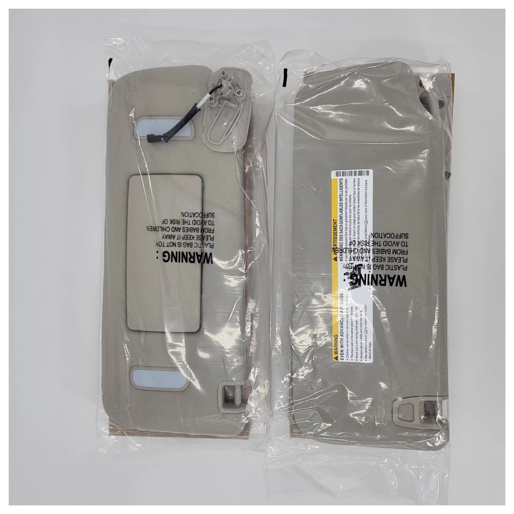 Frontscheibe Thermomatte Für Chevy Für Silverado 2500 3500 HD 2007-2010 22850306 22850307 22850308 Auto Sonnenblende Schatten(Gray 1 Pair 2pcs)