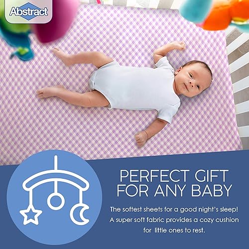 Vista 76 de Abstract Sábanas de algodón para cuna pequeñas – Pack n Play Sábanas bajeras – Sábanas ultrasuaves para cuna para niños y niñas – Universales