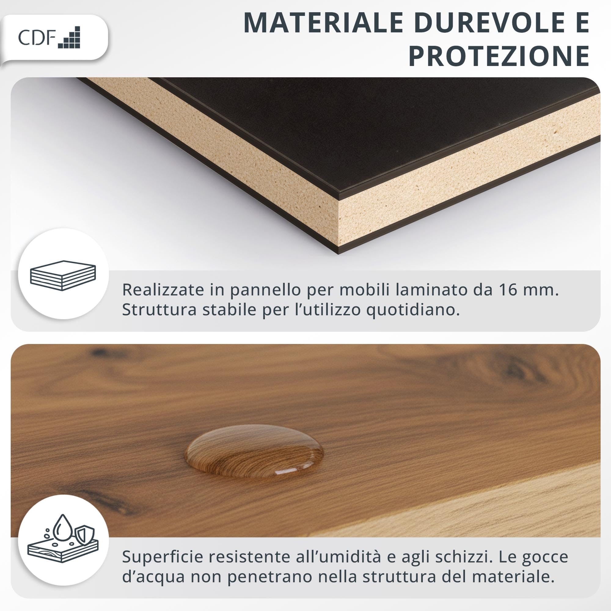 CDF Armadio per Lavatrice 1 Anta 95x88,5x64 cm Bianco con Ripiani Laterali