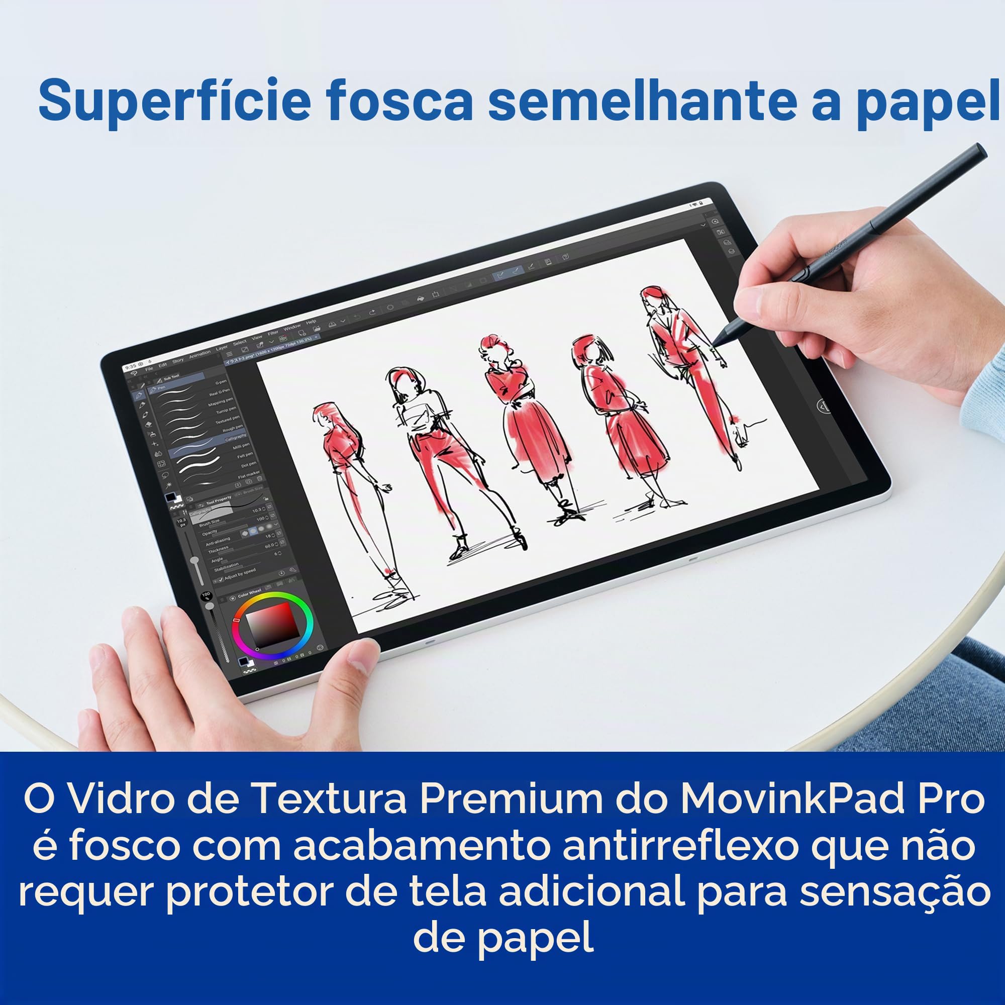 Wacom MovinkPad Pro 14, tablet de desenho móvel Android, OLED de