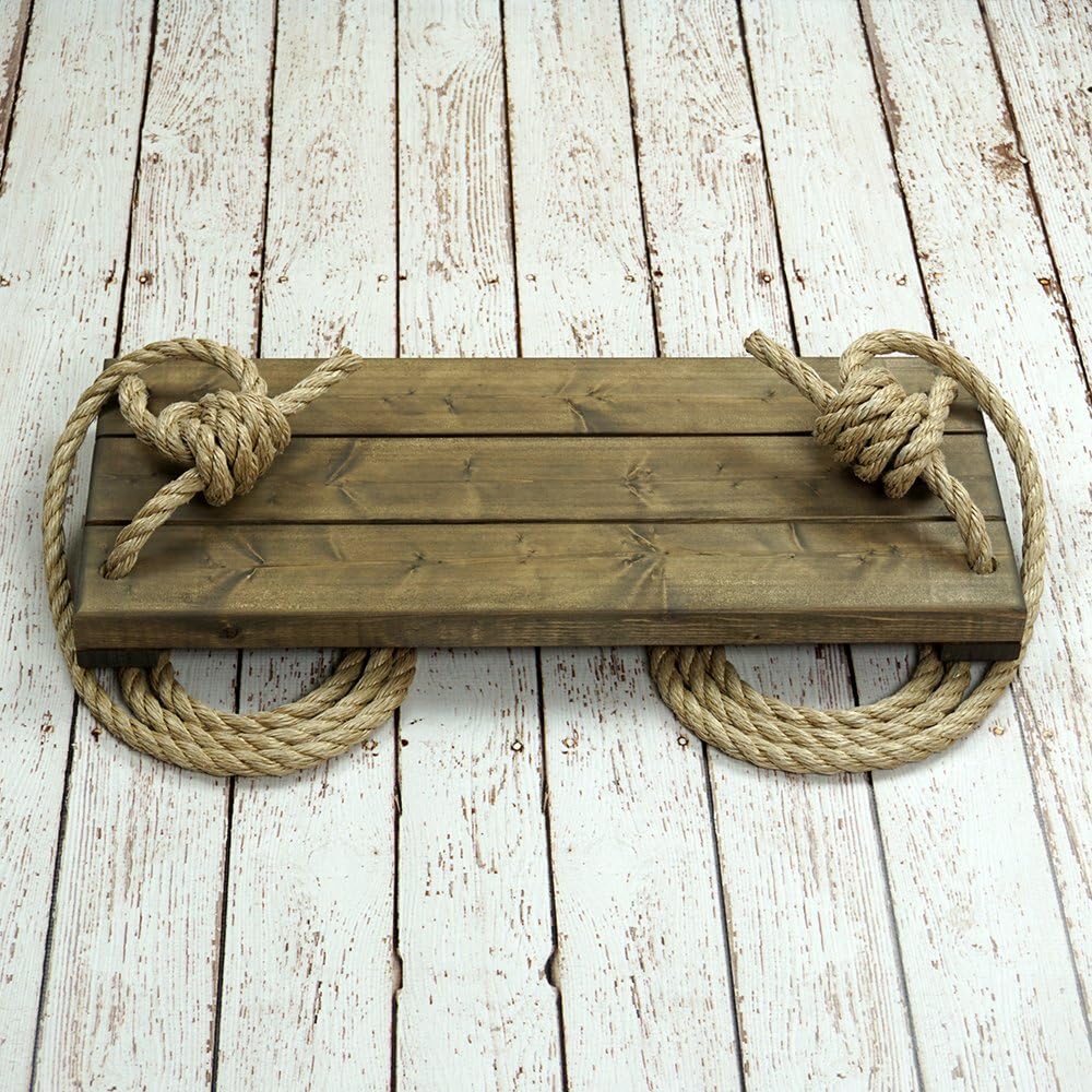 Porchgate Amish Made The 1908" Wooden Tree Swing for Adults and Children - Rope Included, Heavy Duty Tree Swing Perfect for Outdoors or Indoors, Made in The USA