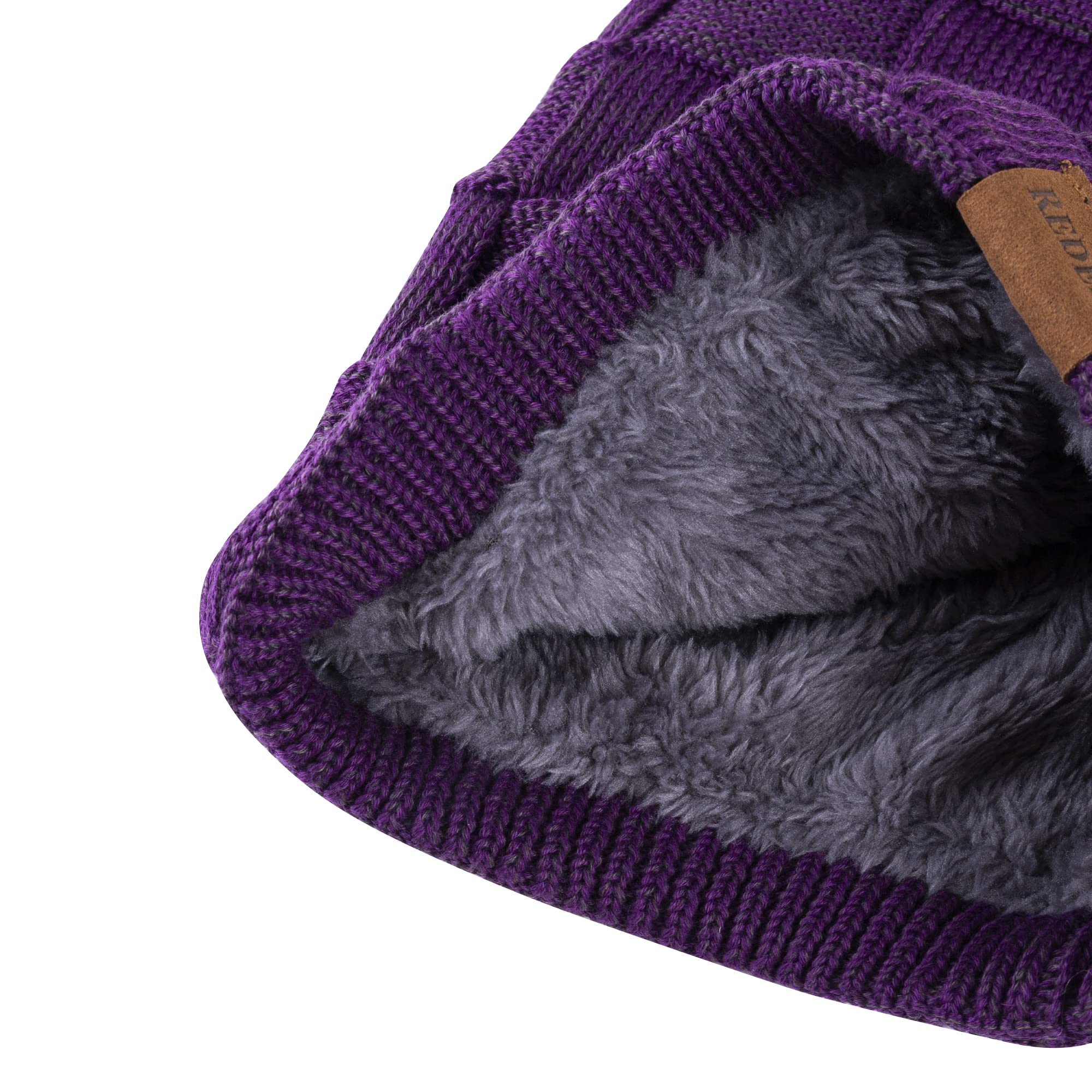 REDESS Cappello a Berretto per Uomini e Donne Cappelli Caldi Invernali in Maglia Slouchy Cappello a Cranio Spesso