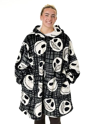 Disney The Nightmare Before Christmas Adults Wearable Blanket Hoodie |