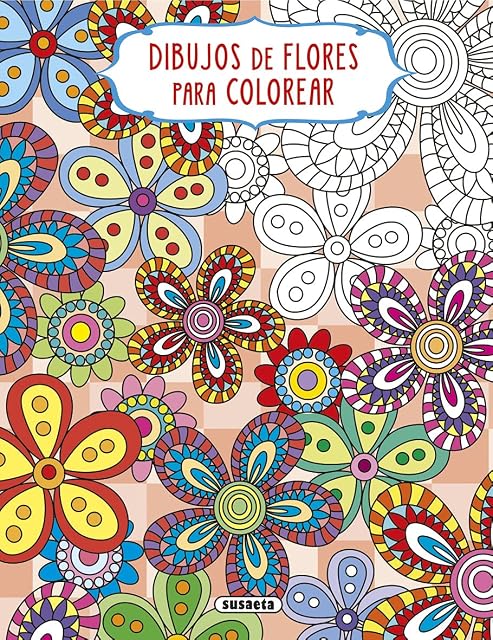 Portada de Dibujos de flores para colorear - 3