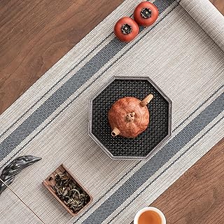 テーブルランナー PVC 撥水 防カビ 防油 北欧 モダン リネン風 おしゃれ テーブルセンタークロス 30x150cm (150)