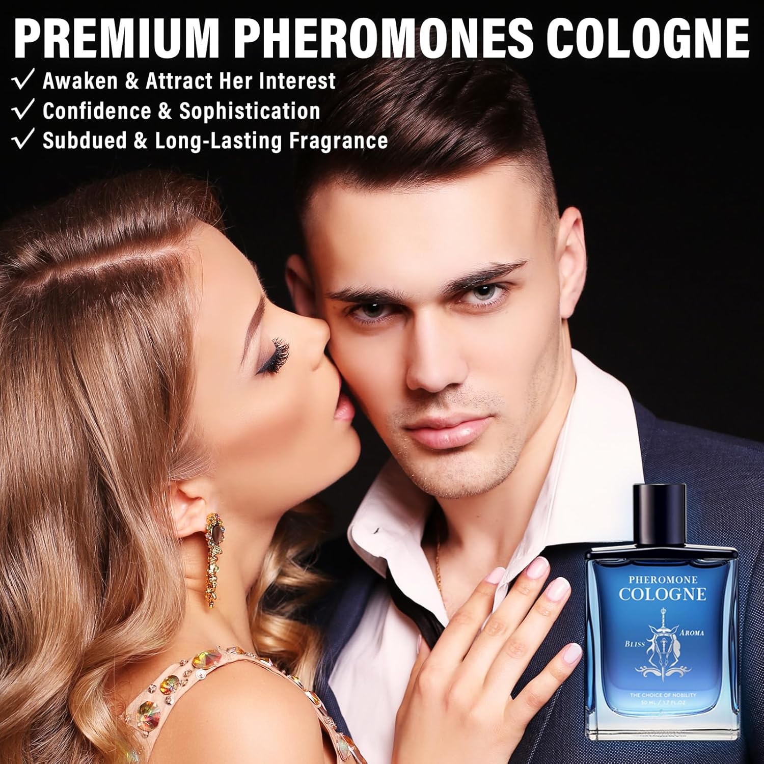 Pheromone Cologne for Men, 1.7fl.Oz Cologne for Men, Long-Lasting Scent, Day or Night Casual Scent, Gift for Him - Image 3
