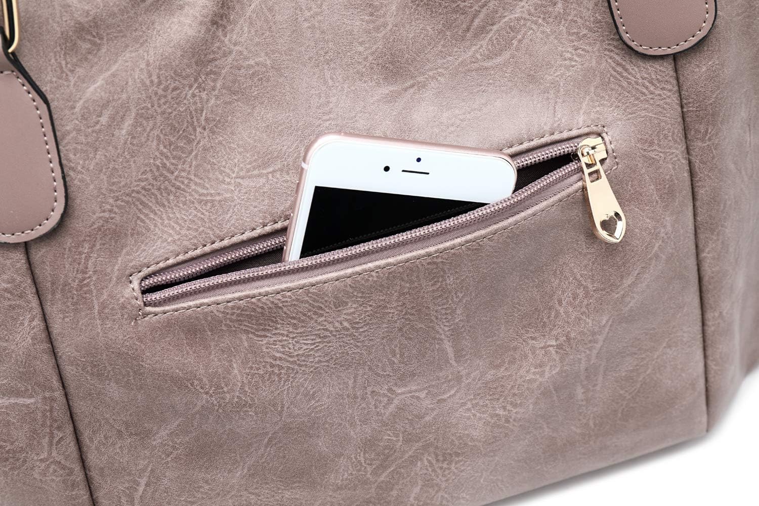 Women Tote Bag Handbags PU Leather Fashion Hobo Shoulder Bags with Adjustable Shoulder Strap - Image 8