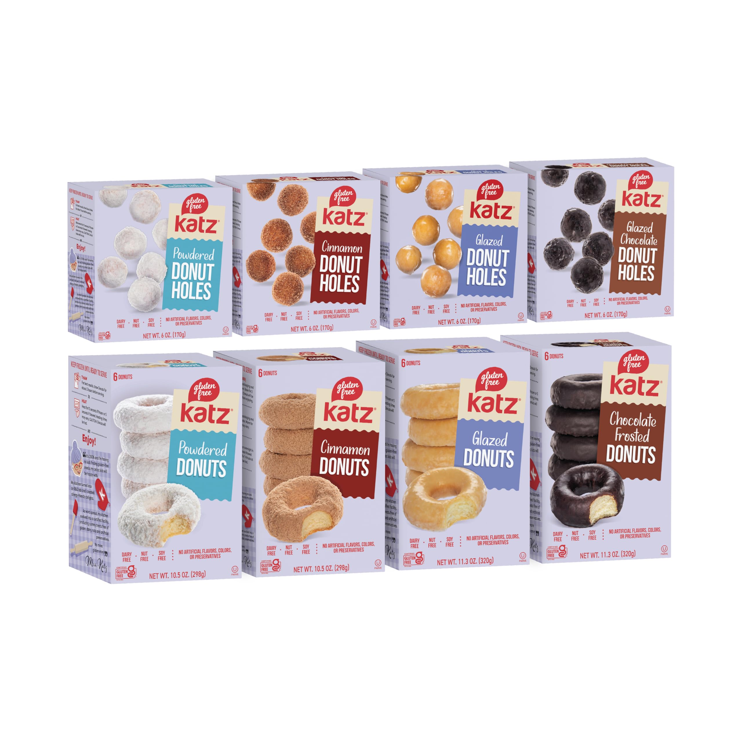 Amazon.com: Katz Gluten Free Donuts & Donut Holes Top 8 Flavors