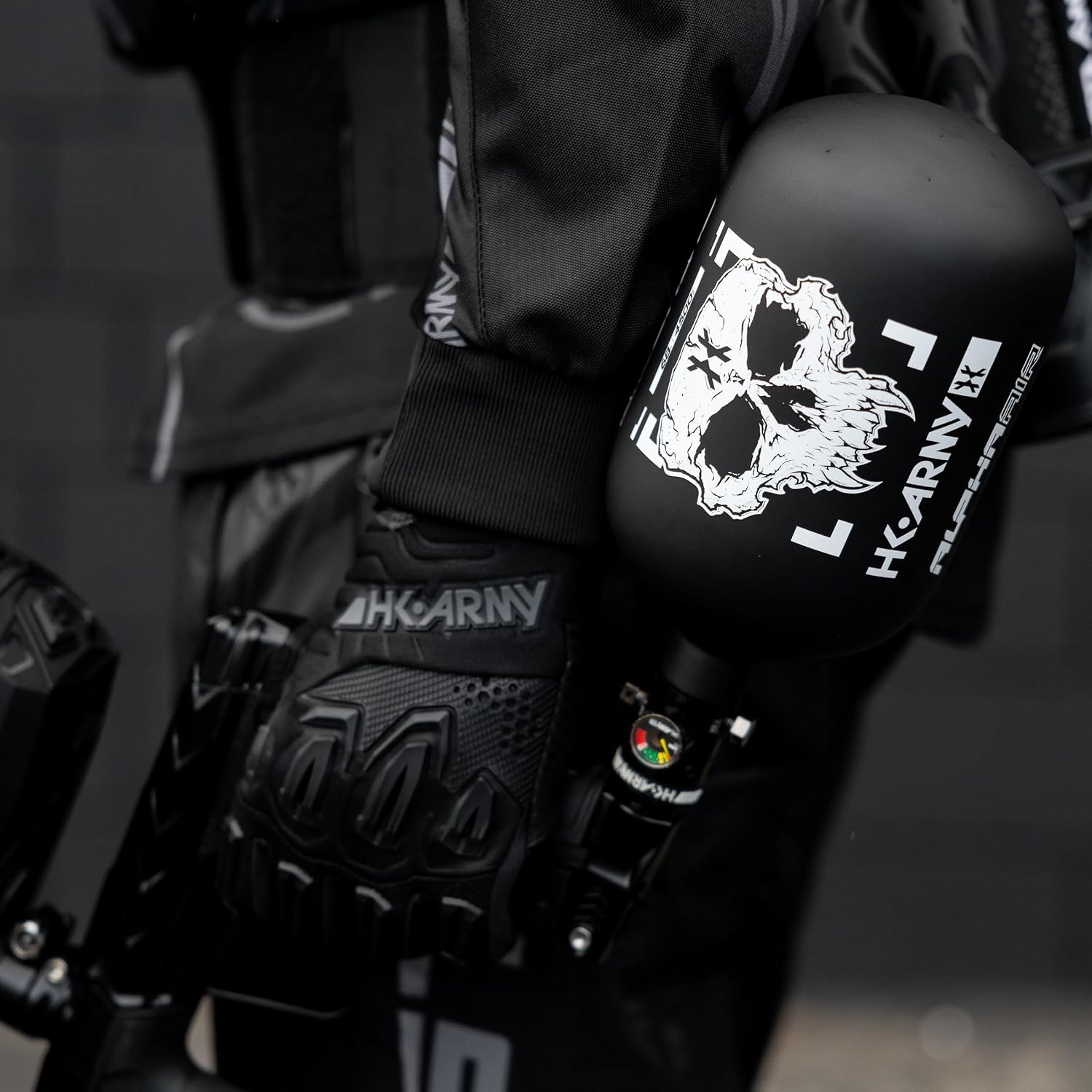 HK Army HPA Paintball Tank - Lightweight Alpha Air Carbon Fiber Compressed Air Tank - 48ci/4500 psi