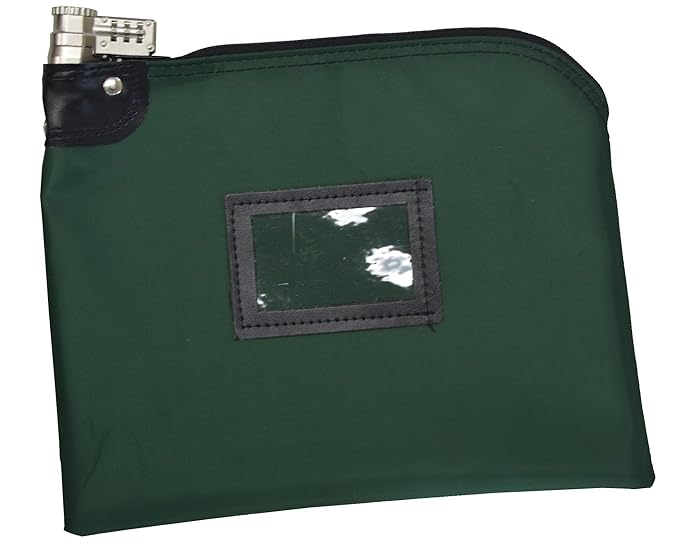 Locking Money Bag Laminated Nylon Combination Keyed Security System