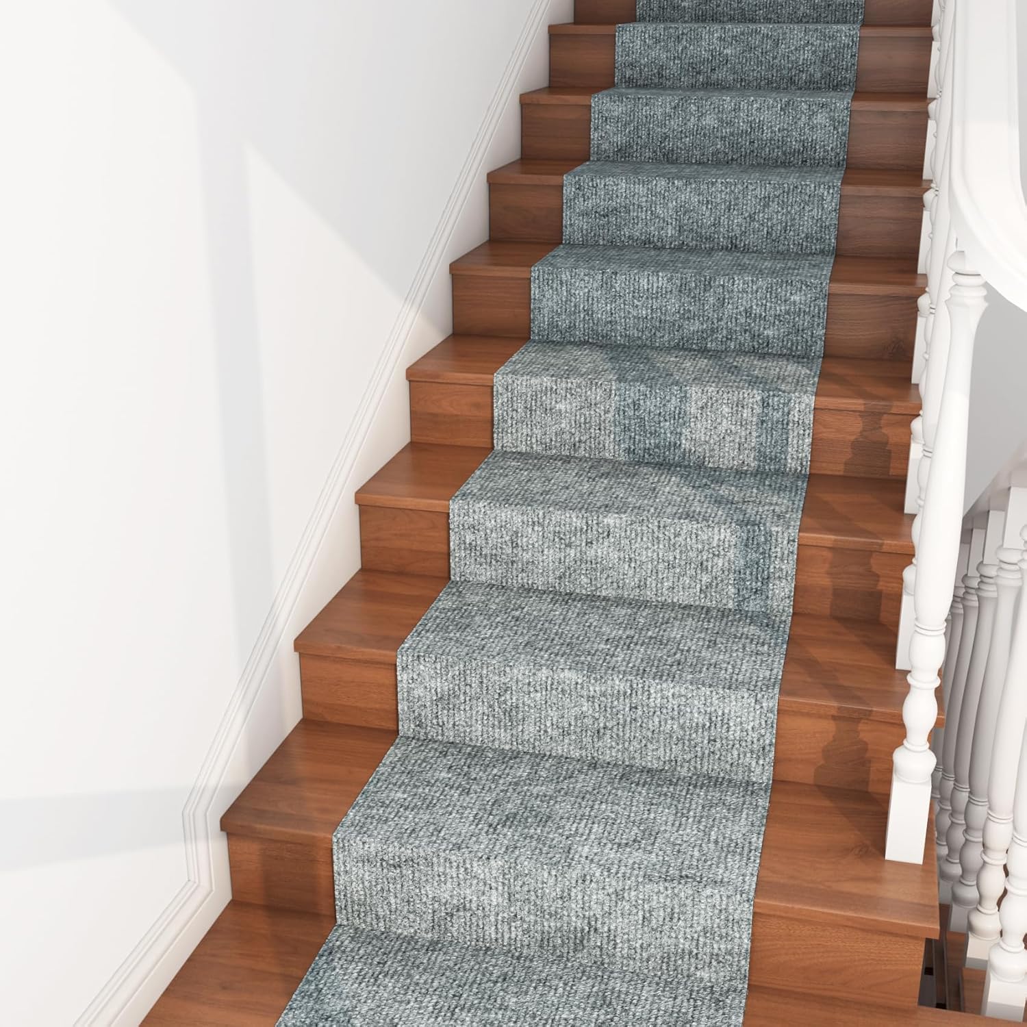 FunStick 30x30cm 15 Stück Selbstklebende Teppichfliesen Wohnzimmer Wasserdicht Teppichfliesen Treppe Selbstklebend Boden Teppiche Schlafzimmer Teppich Grau Teppichboden PVC Fliesen Selbstklebend Büro