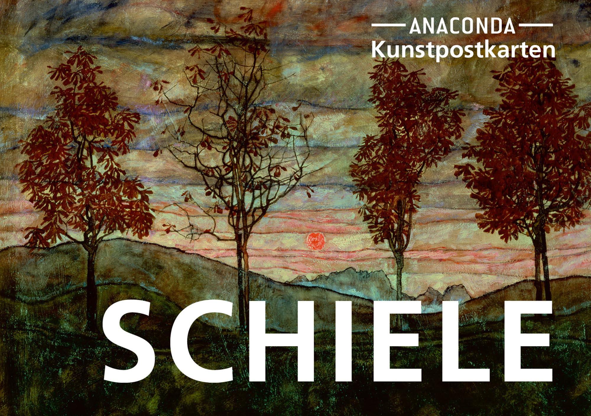 Postkarten-Set Egon Schiele: 18 Kunstpostkarten aus hochwertigem Karton. ca. 0,28€ pro Karte