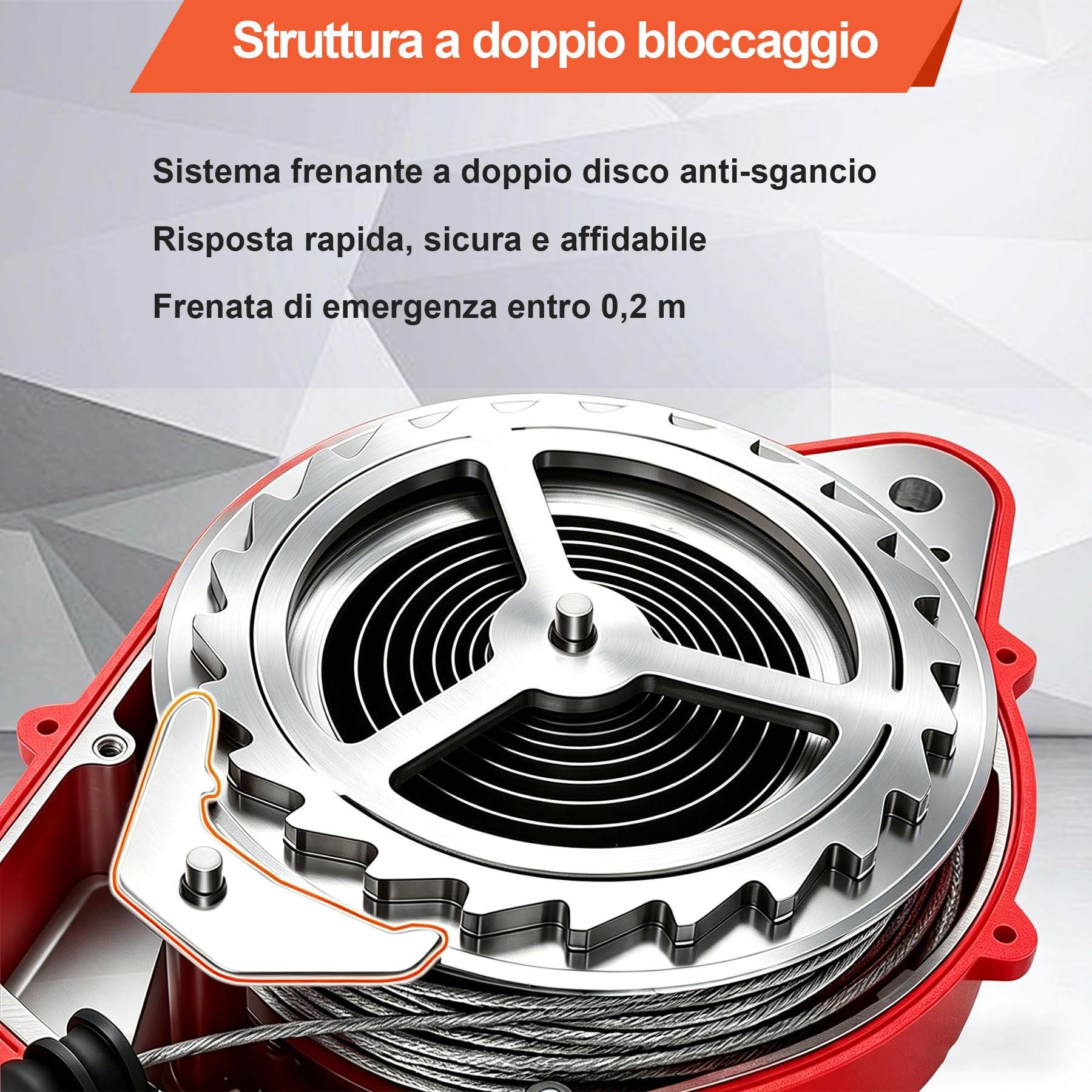 Dispositivo Anticaduta Retrattile Certificato 10m | Imbracatura di Sicurezza Anticaduta Tetto 200KG con Gancio Autobloccante, Dispositivo Sicurezza Anticaduta per Lavoro Aereo