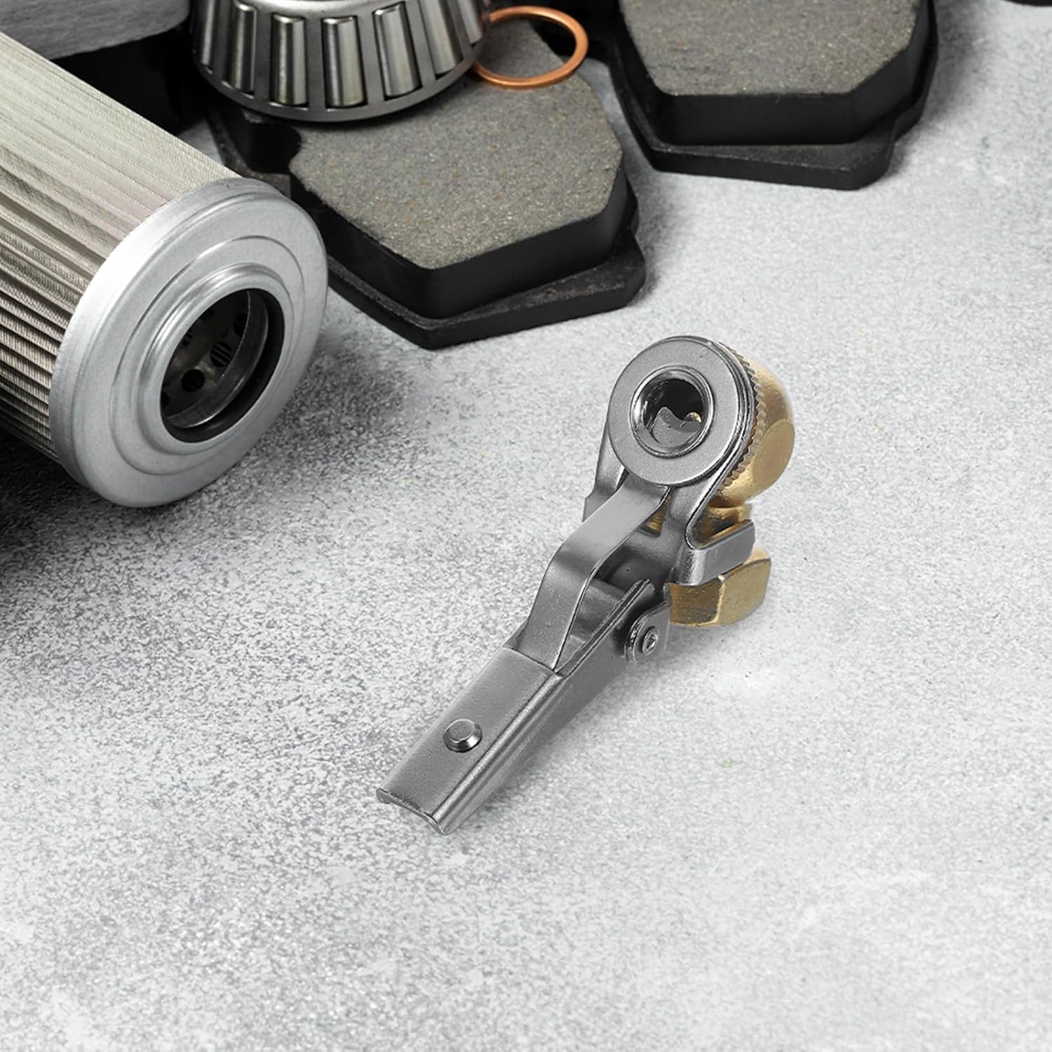 Garneck Car Tire Inflation Chuck Locking Air Chuck Quick Connect Adapter with Threaded Nozzle for Air Compressor Accessories and Pump Repair Tools