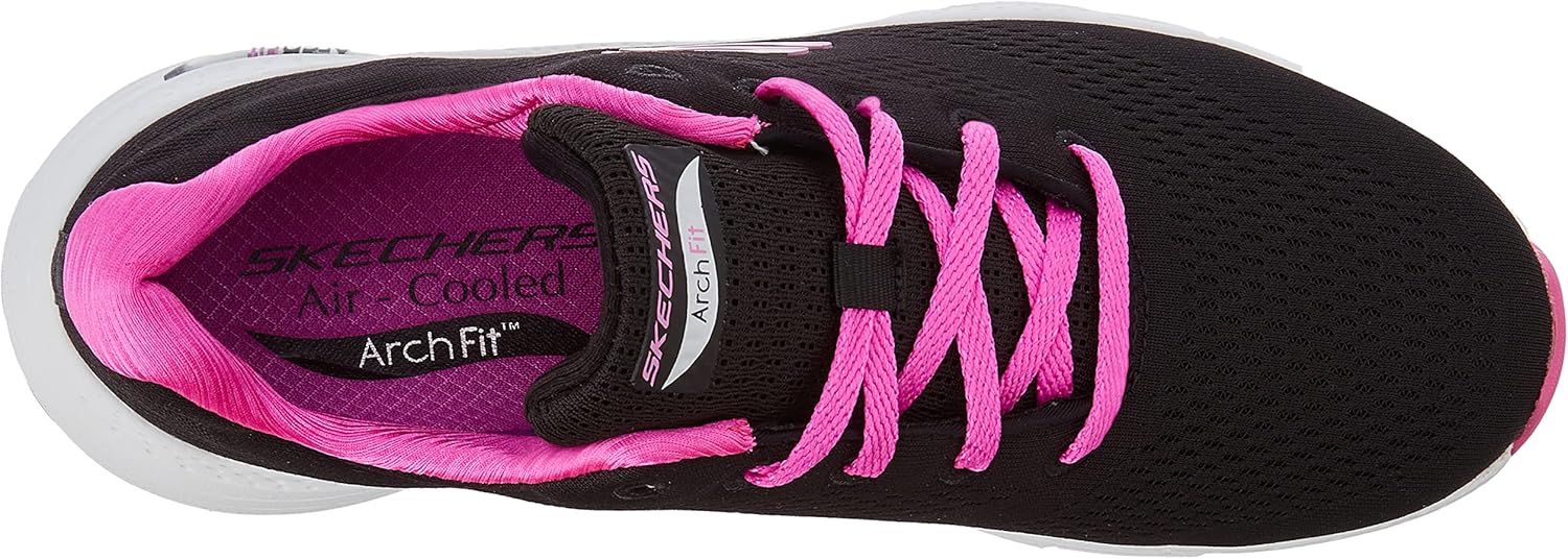 Skechers Women's Low-Top Trainers, Black (Black Mesh/Trim BBK), 6.5 - Image 5