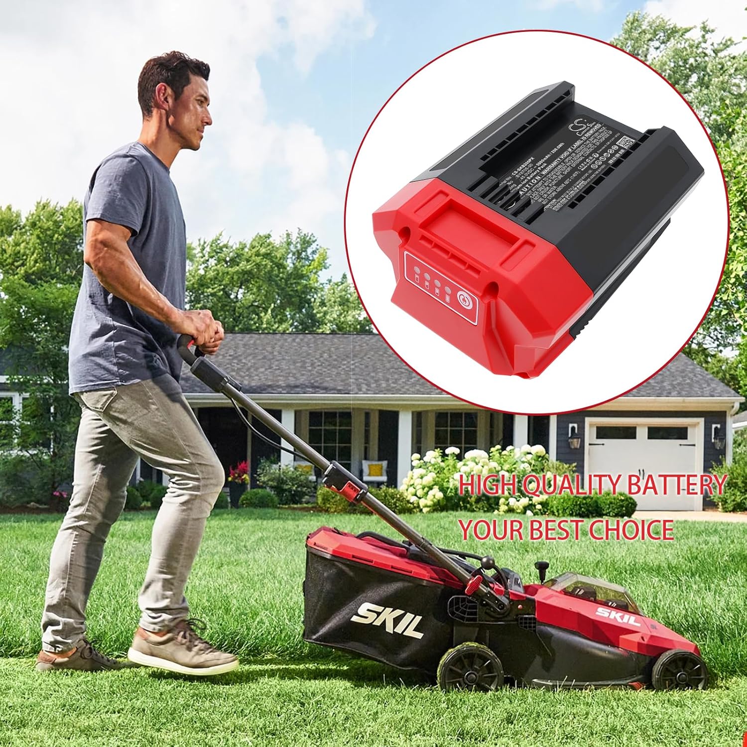 Battery for 0140 CA Brushless Cordless Law, PWR CORE 40 Brushless, PWR CORE 40 Brushless 40V 530, PWRCore 40, SB2001C-10, TH1200C-11 PN: BY8705-00, BY8708C-01 5000mAh / 200.0Wh