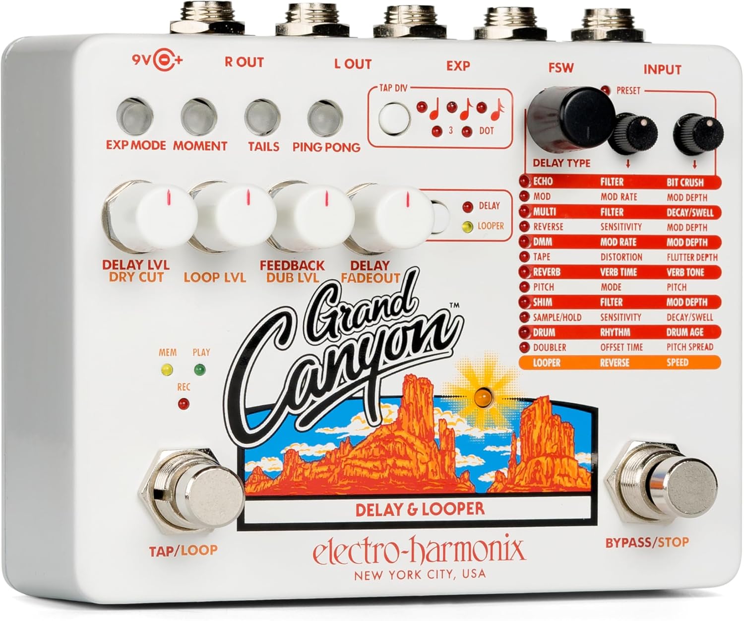 Electro-Harmonix Grand Canyon Delay & Looper Pedal