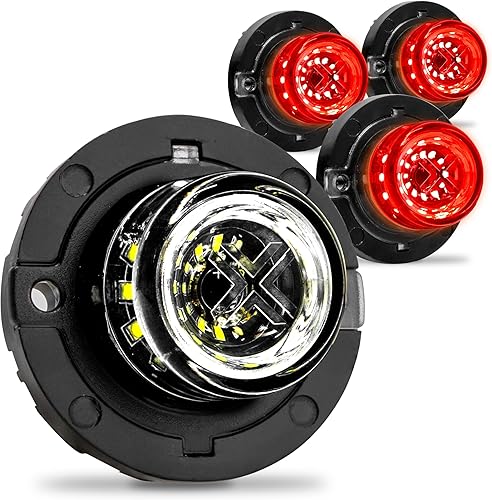 Miniatura 10 de SnakeEye III - Luz estroboscópica LED escondida de 12 W montaje cónico clasificación SAE IP67 resistente al agua 72 modos de flash sincronizable