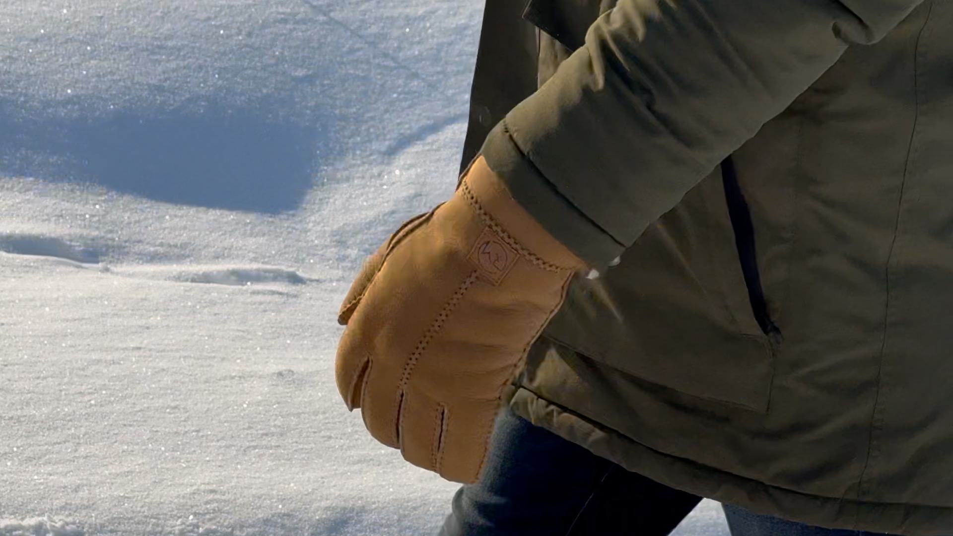 Harssidanzar Winter Lederhandschuhe Für Herren – Mit Lammfell Gefüttert, Extra Warm